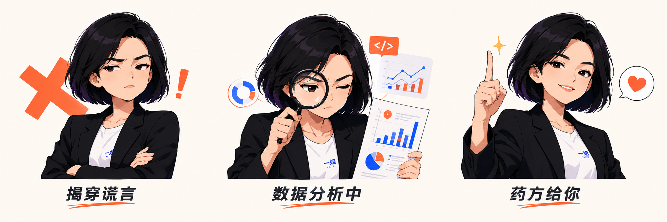 一姐表情包三连